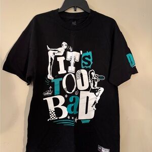 WWE Dolph Ziggler Black and Teal Graphic Tee